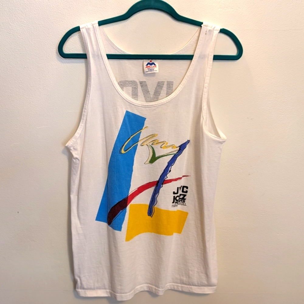 Jazz Fest 1989 🤙🏼 JVC Newport Jazz Festival Muscle Tee Summer 89